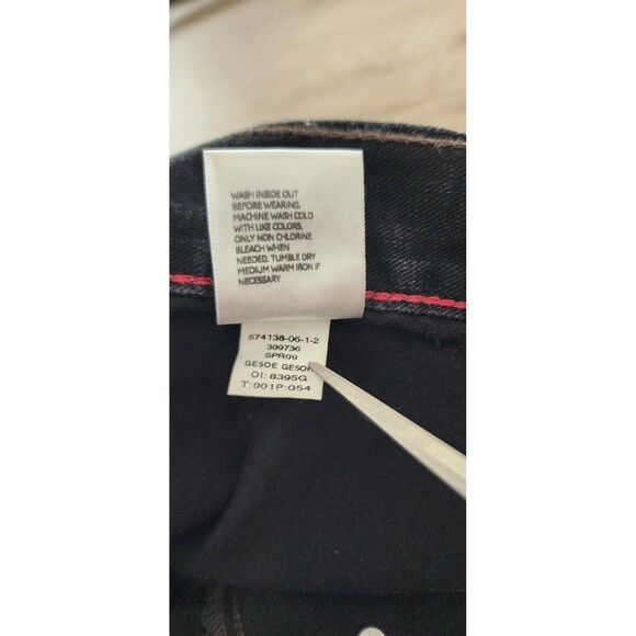 Old Navy Loose Fit Jeans Men’s 38x32 Black Denim Straight Leg - Picture 5 of 8